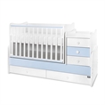Letto MAXI PLUS NEW white+baby blue /Telaio a doghe - livello 2/